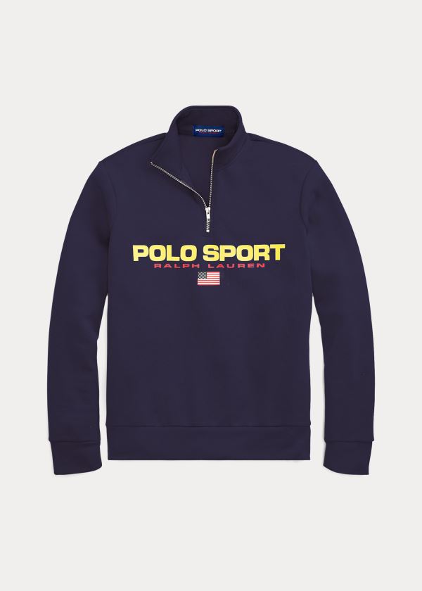 Ralph Lauren Polo Sportovní Fleece Sweatshirt Tmavě Blankyt | gHAHIQEc