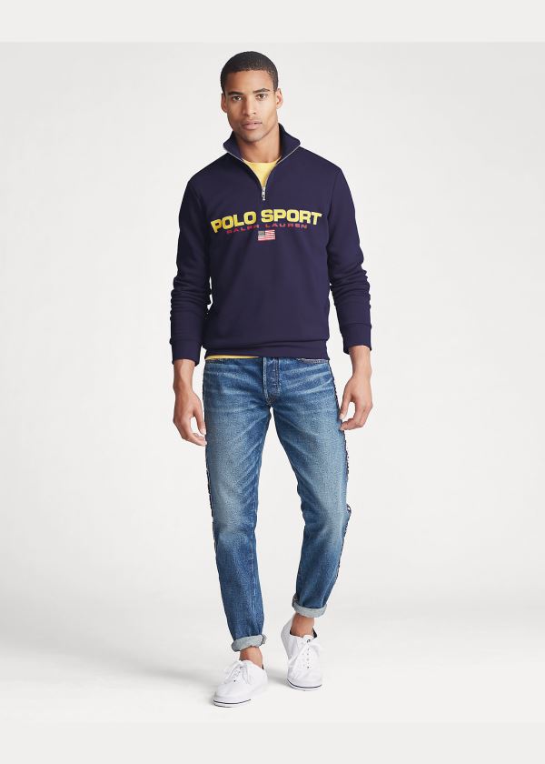 Ralph Lauren Polo Sportovní Fleece Sweatshirt Tmavě Blankyt | gHAHIQEc