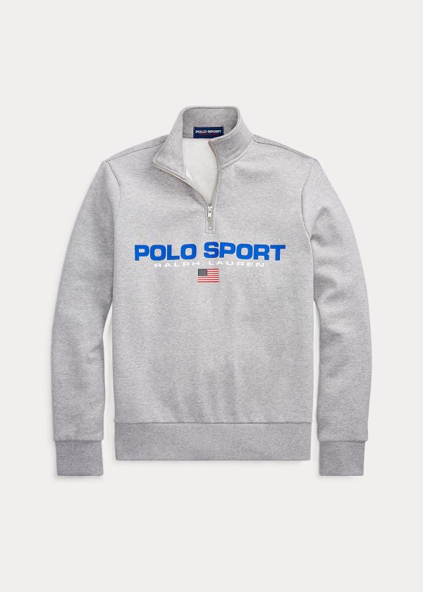 Ralph Lauren Polo Sportovní Fleece Sweatshirt Šedé | uVAwdyEy