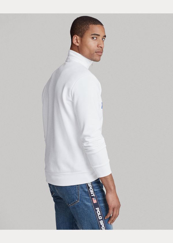 Ralph Lauren Polo Sportovní Fleece Sweatshirt Bílé | w7yc0hkb