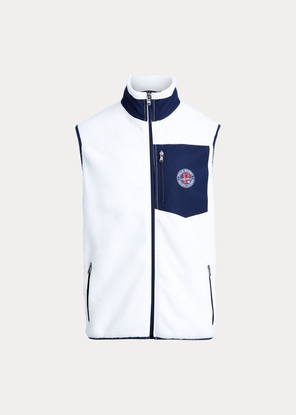 Ralph Lauren Polo Sportovní Fleece Vest Bílé Viacfarebný | Eqzwo8Mr