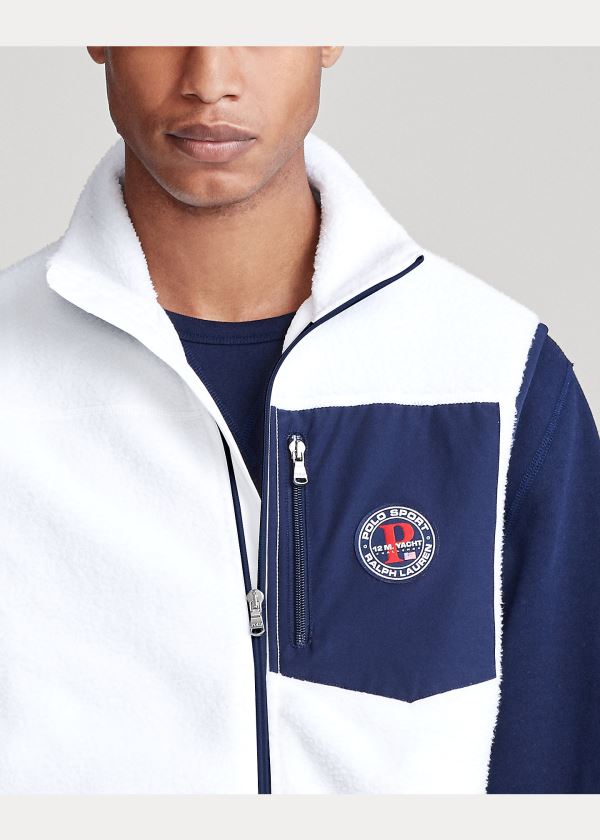 Ralph Lauren Polo Sportovní Fleece Vest Bílé Viacfarebný | Eqzwo8Mr