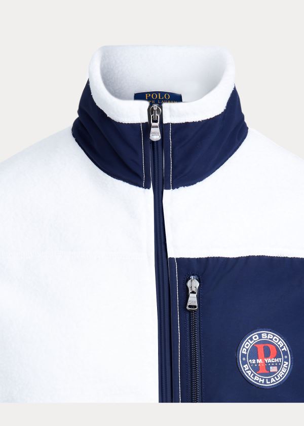 Ralph Lauren Polo Sportovní Fleece Vest Bílé Viacfarebný | Eqzwo8Mr
