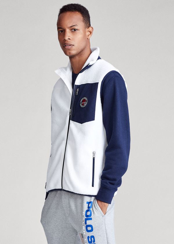 Ralph Lauren Polo Sportovní Fleece Vest Bílé Viacfarebný | Eqzwo8Mr