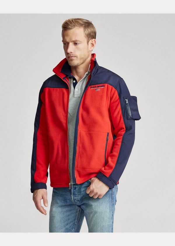 Ralph Lauren Polo Sportovní Hybridní Jacket Červené Tmavě Blankyt | pyNgqO3X