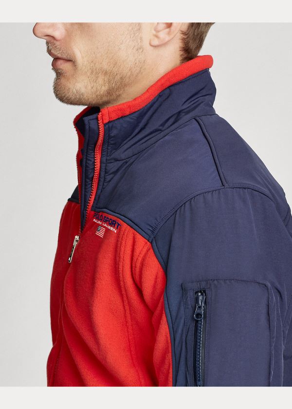 Ralph Lauren Polo Sportovní Hybridní Jacket Červené Tmavě Blankyt | pyNgqO3X