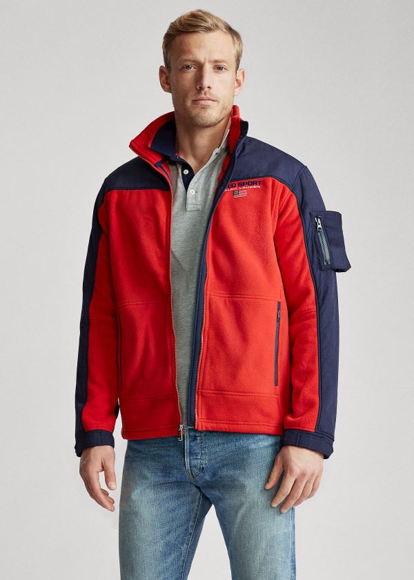 Ralph Lauren Polo Sportovní Hybridní Jacket Červené Tmavě Blankyt | pyNgqO3X