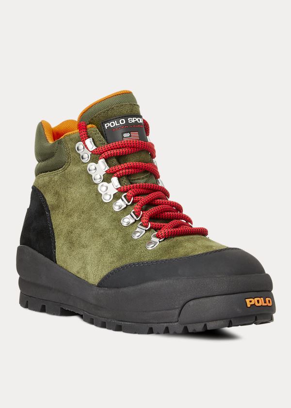 Ralph Lauren Polo Sportovní Mountain Sneakers Zelene | OYveeZTW