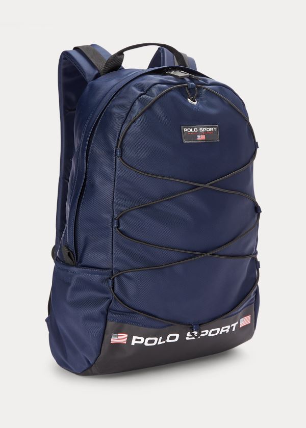 Ralph Lauren Polo Sportovní Nylon Backpack Tmavě Blankyt | US2ZMlha