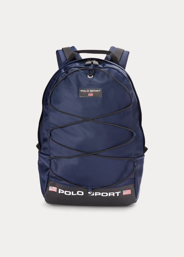 Ralph Lauren Polo Sportovní Nylon Backpack Tmavě Blankyt | US2ZMlha