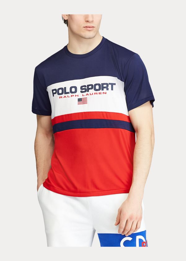 Ralph Lauren Polo Sportovní Performance T-Shirt Červené Viacfarebný | vm89Rlej