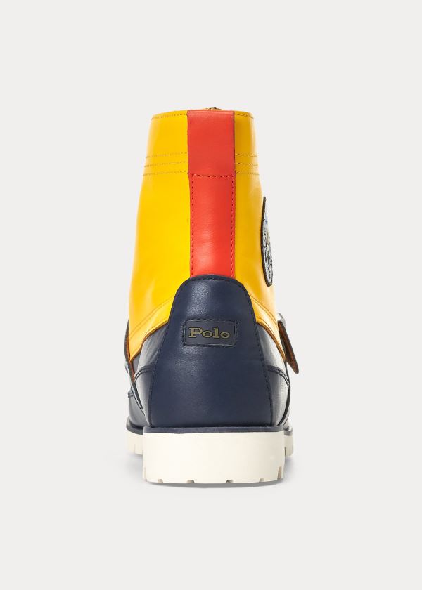 Ralph Lauren Polo Sportovní Ranger Boot Žluté Tmavě Blankyt Viacfarebný | 8eC0pu05