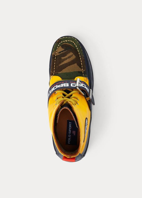 Ralph Lauren Polo Sportovní Ranger Boot Žluté Tmavě Blankyt Viacfarebný | 8eC0pu05