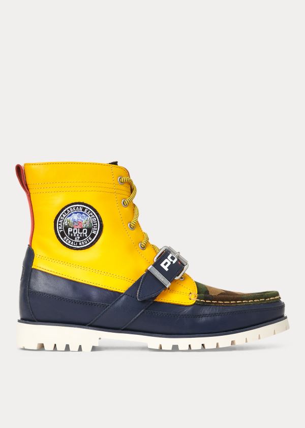 Ralph Lauren Polo Sportovní Ranger Boot Žluté Tmavě Blankyt Viacfarebný | 8eC0pu05