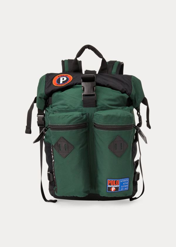 Ralph Lauren Polo Sportovní Roll-Top Backpack Zelene Černé | iCP8XZqz