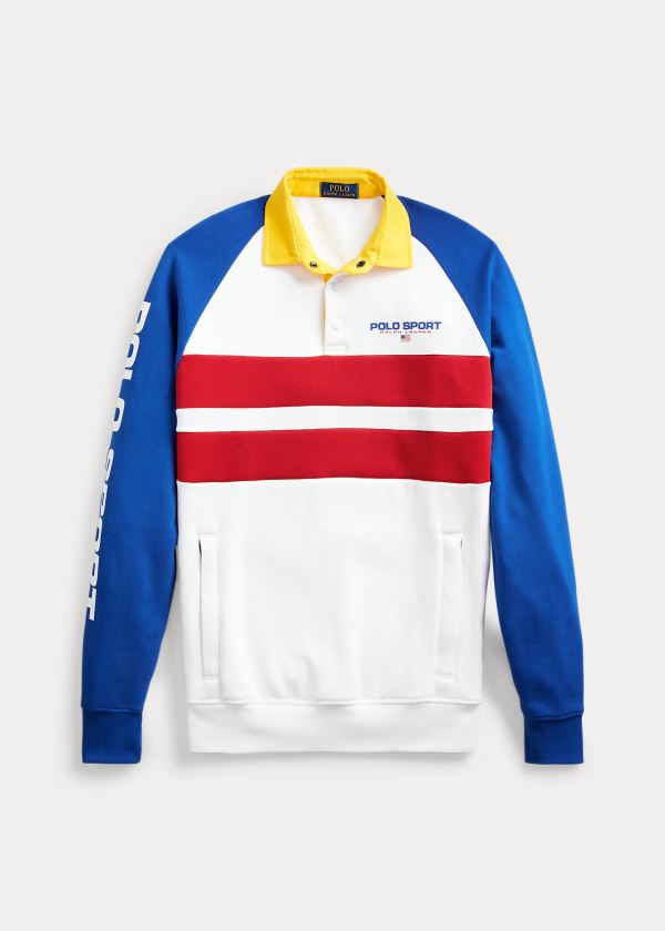 Ralph Lauren Polo Sportovní Rugby Sweatshirt Bílé Viacfarebný | KiBHjGV6