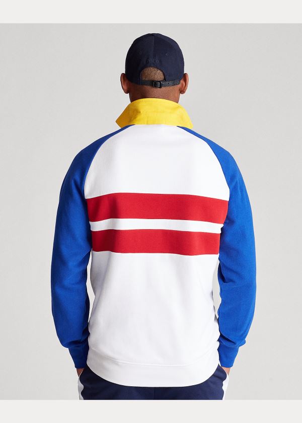 Ralph Lauren Polo Sportovní Rugby Sweatshirt Bílé Viacfarebný | KiBHjGV6
