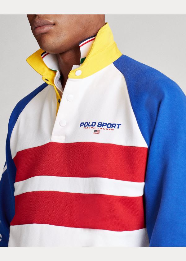 Ralph Lauren Polo Sportovní Rugby Sweatshirt Bílé Viacfarebný | KiBHjGV6