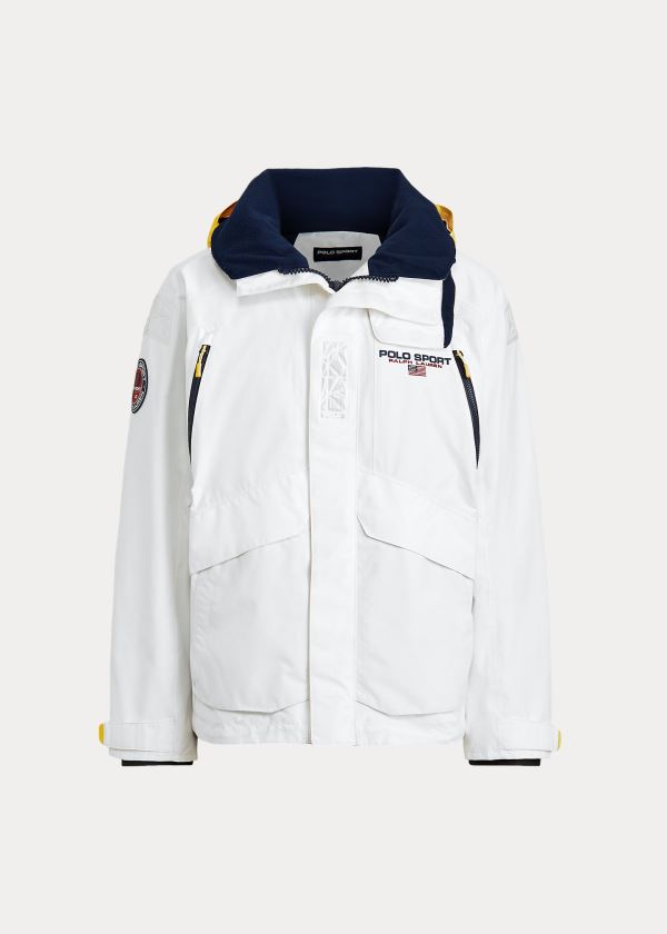 Ralph Lauren Polo Sportovní S Kapucí Jacket Bílé | Q2rNF1nk