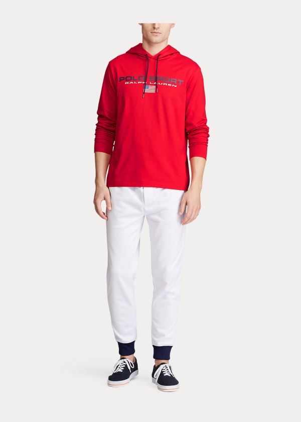 Ralph Lauren Polo Sportovní S Kapucí T-Shirt Červené | 6SyIFPQv