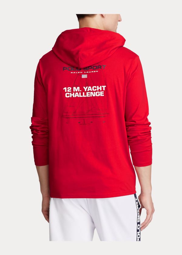 Ralph Lauren Polo Sportovní S Kapucí T-Shirt Červené | 6SyIFPQv