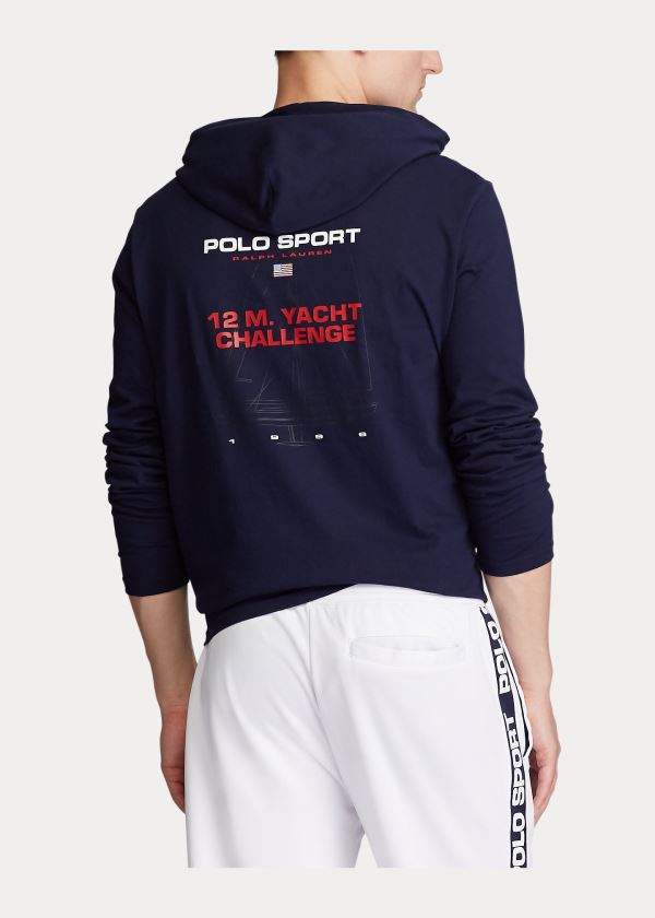 Ralph Lauren Polo Sportovní S Kapucí T-Shirt Tmavě Blankyt | wcYK95Kb