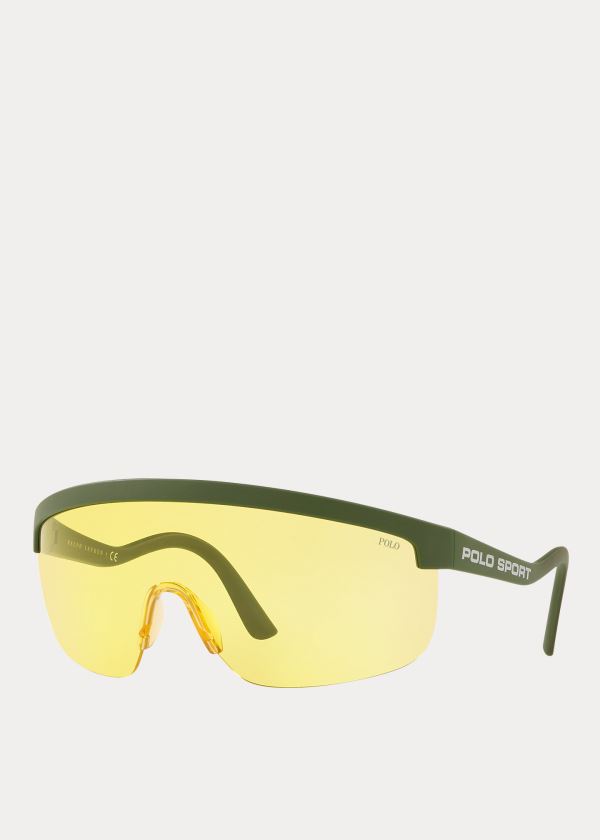 Ralph Lauren Polo Sportovní Shield Sunglasses Žluté | LSyY7TwW