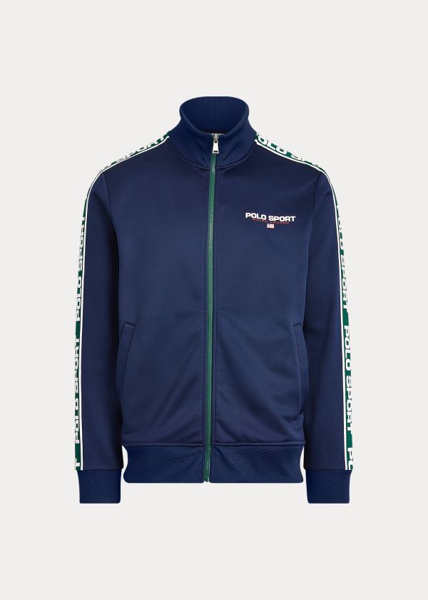 Ralph Lauren Polo Sportovní Track Fleece Jacket Tmavě Blankyt | 2nUKZ8R4