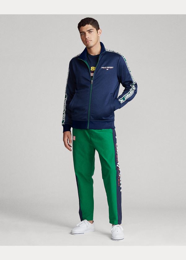 Ralph Lauren Polo Sportovní Track Fleece Jacket Tmavě Blankyt | 2nUKZ8R4