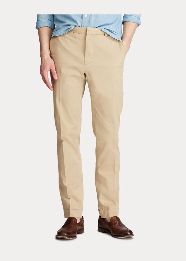 Ralph Lauren Polo Stretch Chino Trouser Hnědé | 62Ix4lHG