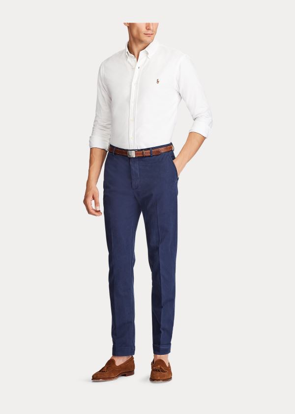 Ralph Lauren Polo Stretch Chino Trouser Tmavě Blankyt | jPwVhUW9
