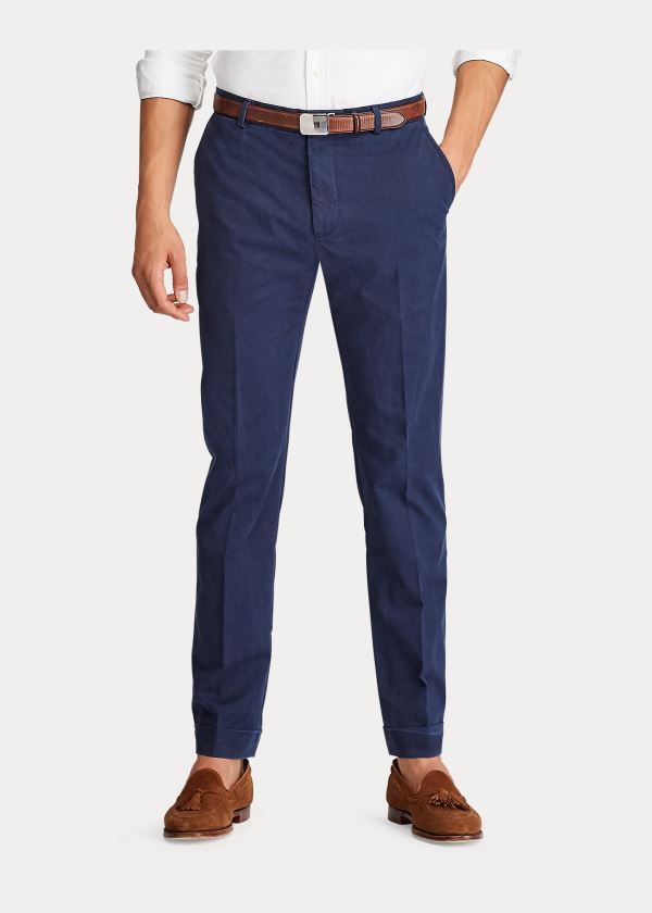 Ralph Lauren Polo Stretch Chino Trouser Tmavě Blankyt | jPwVhUW9