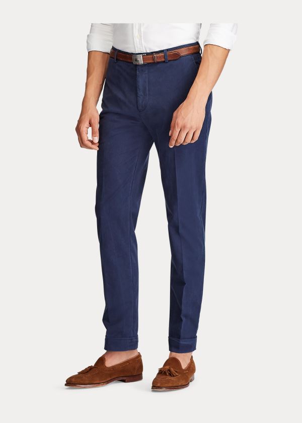 Ralph Lauren Polo Stretch Chino Trouser Tmavě Blankyt | jPwVhUW9