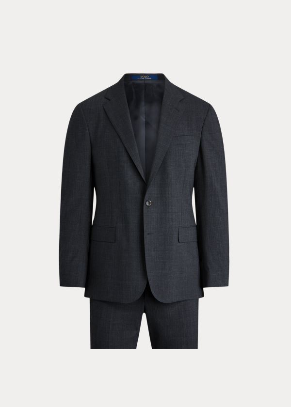 Ralph Lauren Polo Stretch Glen Plaid Suit Černé Šedé | hyNnbfir