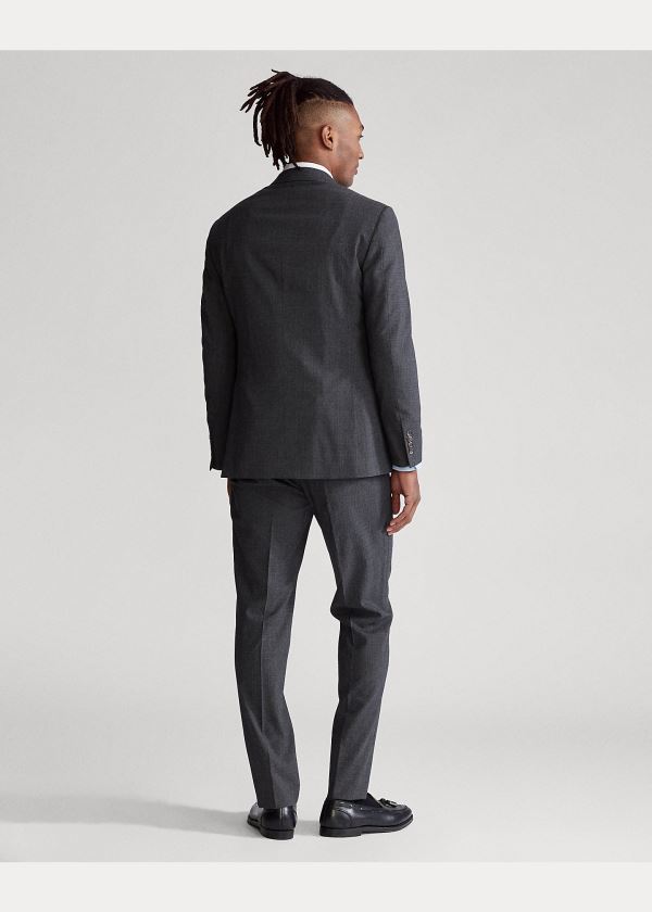 Ralph Lauren Polo Stretch Glen Plaid Suit Černé Šedé | hyNnbfir