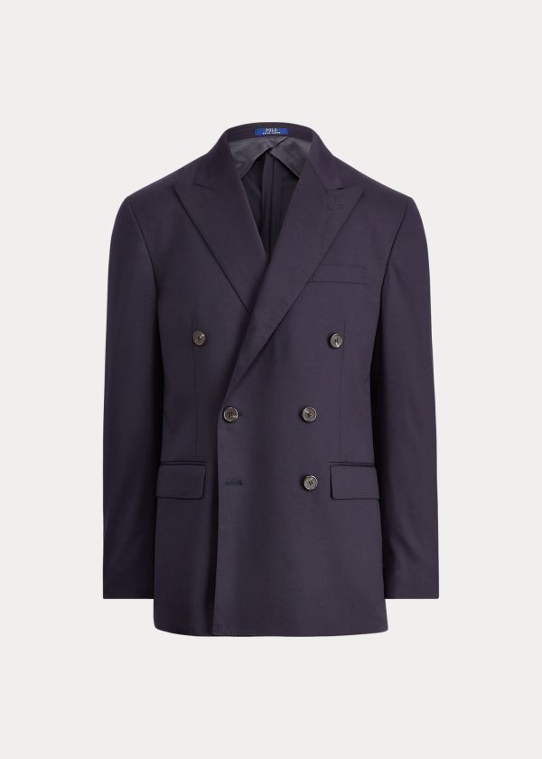 Ralph Lauren Polo Stretch Wool Sportovní Coat Tmavě Blankyt | CZIAqAHJ