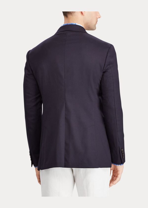 Ralph Lauren Polo Stretch Wool Sportovní Coat Tmavě Blankyt | CZIAqAHJ