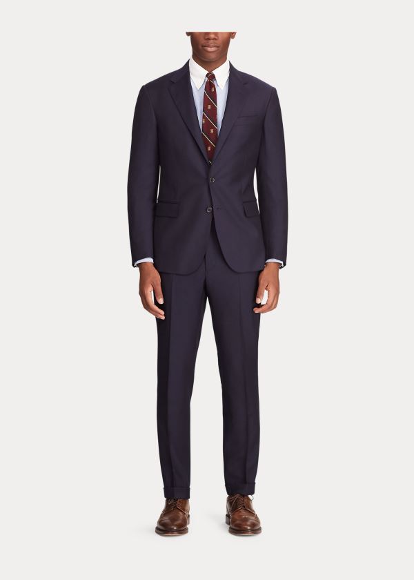 Ralph Lauren Polo Wool Twill Suit Tmavě Blankyt | THzWJLUE