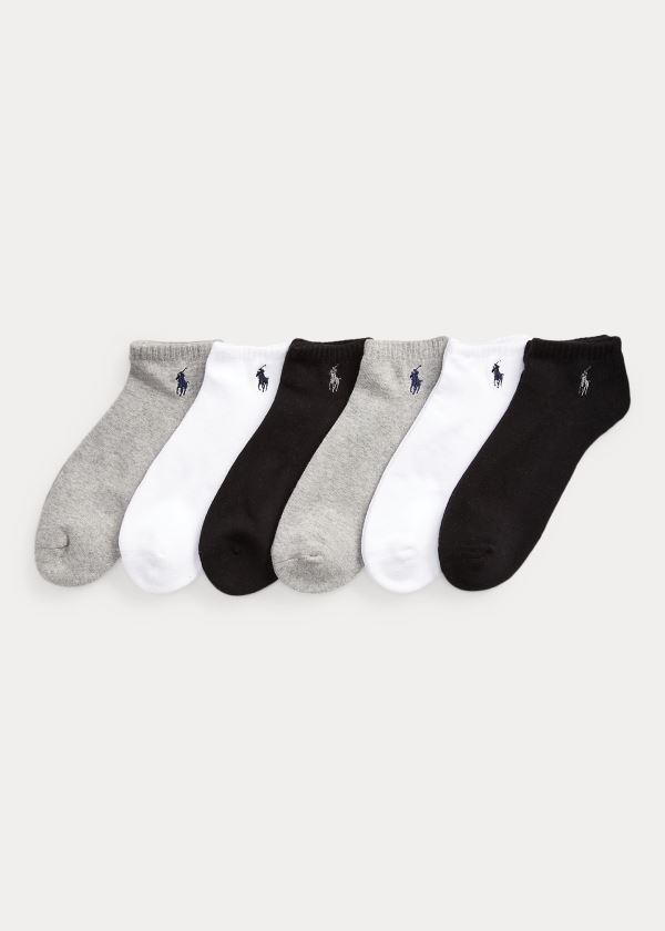 Ralph Lauren Polstrované Low-Cut-Sock 6-Pack Šedé Viacfarebný | Yb7eAIxB