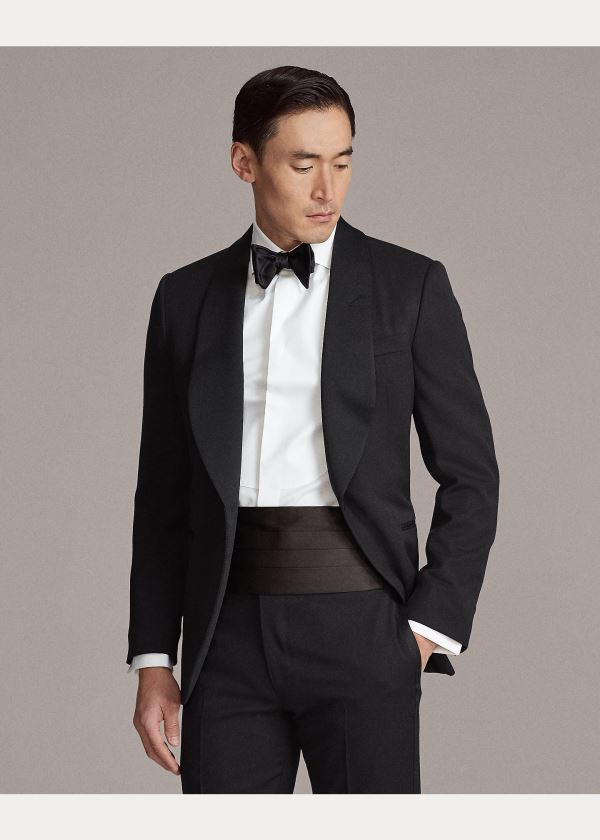 Ralph Lauren Poplin Tuxedo Shirt Bílé | cPleZeza