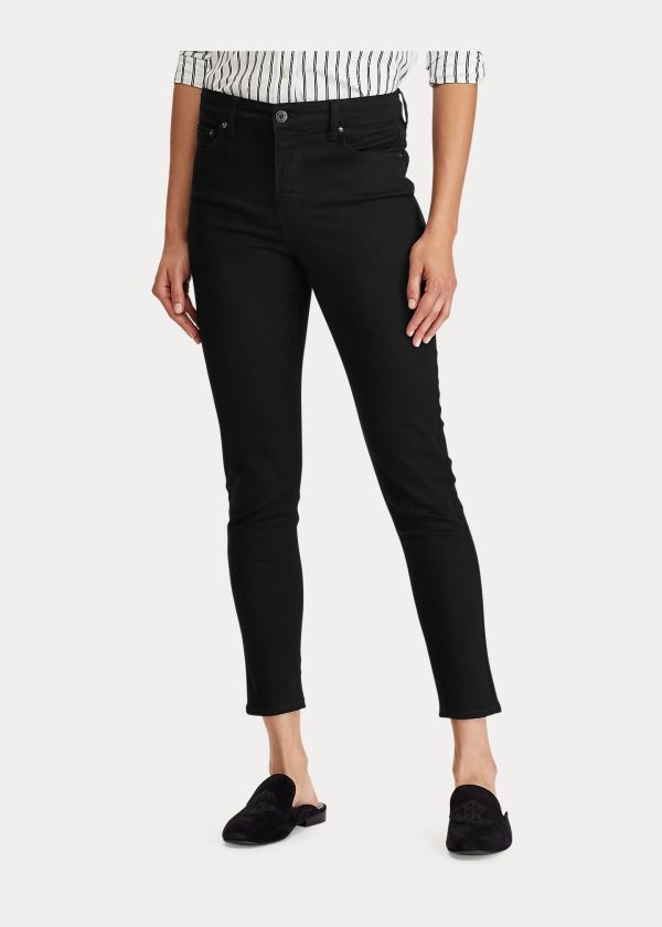 Ralph Lauren Premier Skinny Ankle Jean Černé Blankyt Světle Modré | tHnjjr3v