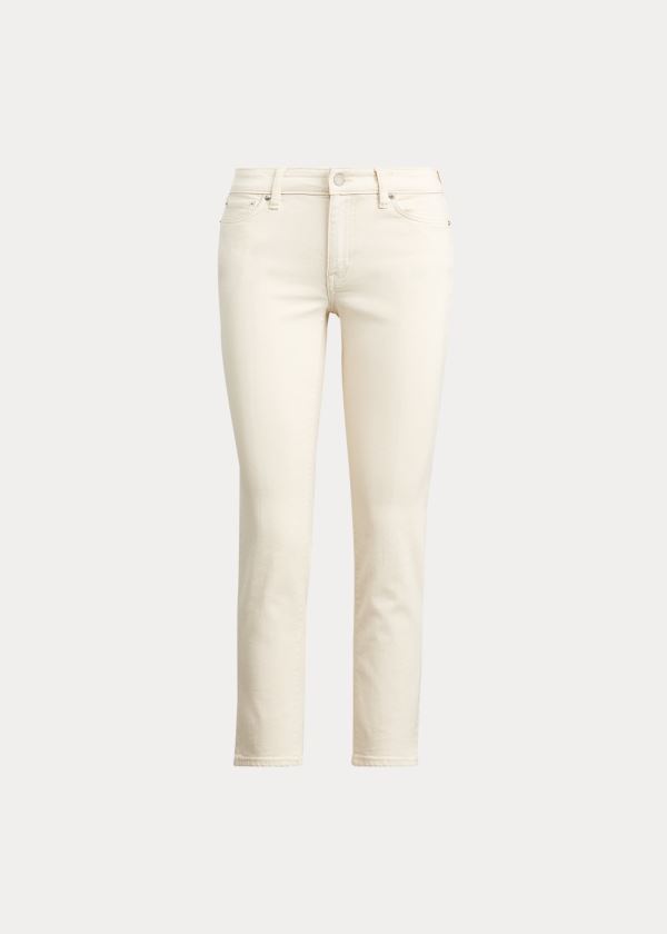Ralph Lauren Premier Straight Ankle Jean Krém Blankyt Světle Modré | FScVI00N