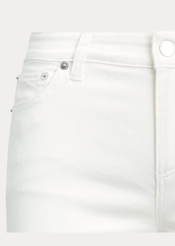 Ralph Lauren Premier Straight Ankle Jean Bílé Blankyt Světle Modré | HKpCj3qo