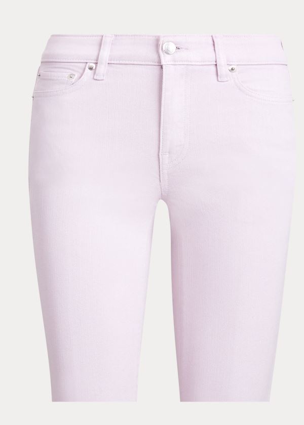 Ralph Lauren Premier Straight Ankle Jean Světle Fialové | P84fhB2y