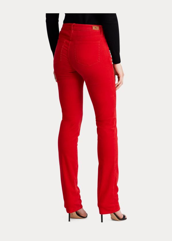 Ralph Lauren Premier Straight Corduroy Pant Červené | NHVc60My