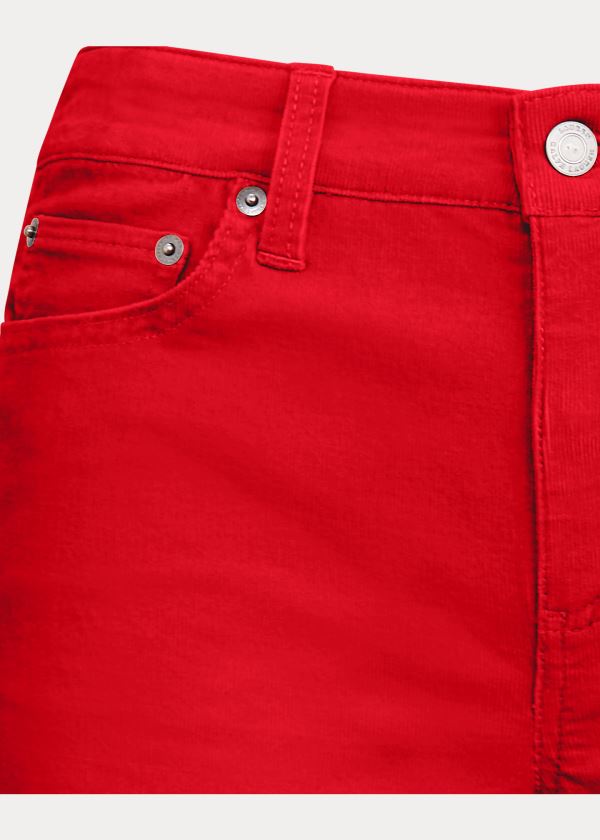 Ralph Lauren Premier Straight Corduroy Pant Červené | NHVc60My
