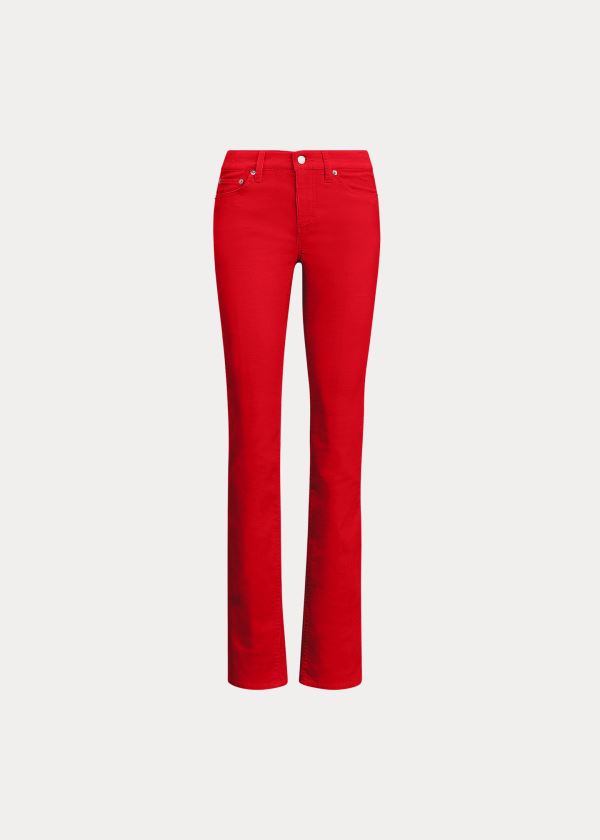 Ralph Lauren Premier Straight Corduroy Pant Červené | NHVc60My