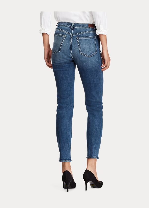 Ralph Lauren Premier Straight Curvy Jean Blankyt Blankyt Světle Modré | KHC7QWGy