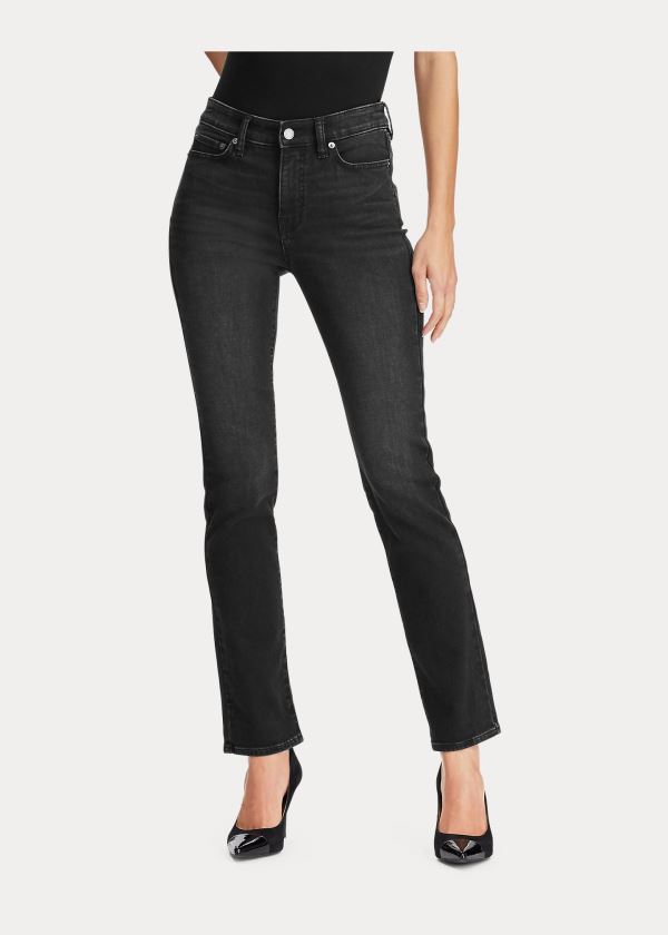 Ralph Lauren Premier Straight Curvy Jean Černé Blankyt Světle Modré | yDMo3gvd