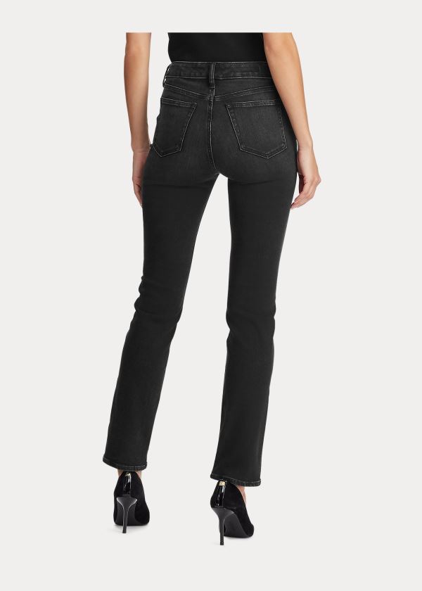 Ralph Lauren Premier Straight Curvy Jean Černé Blankyt Světle Modré | yDMo3gvd